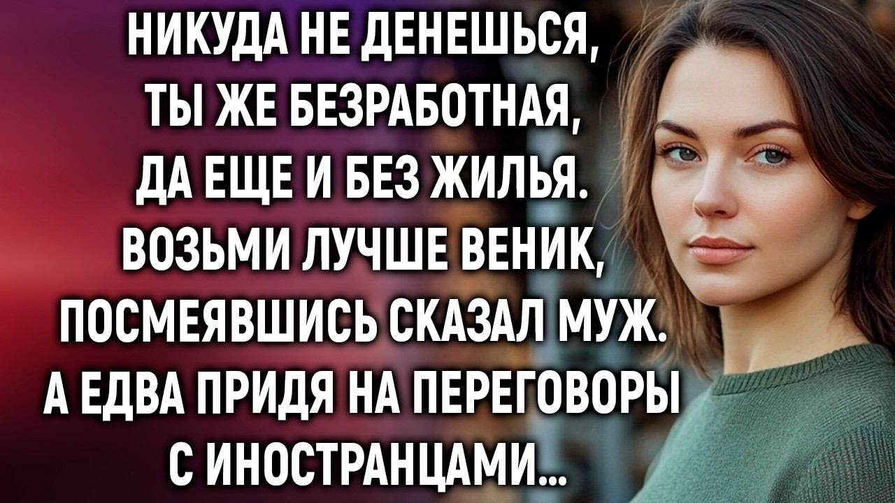 Ты же безработная, да еще и без жилья, сказал муж. А едва придя на переговоры&hellip;