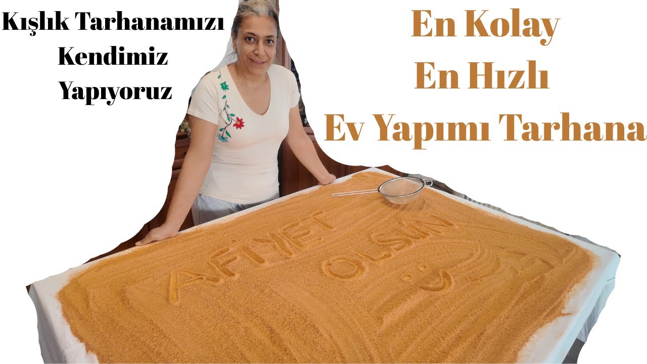 En Kolay Hızlı Ev Yapımı Tarhana Tarifi I Kışlık Tarhanamızı Kendimiz Yapıyoruz 🥣 #tarhana #kışlık
