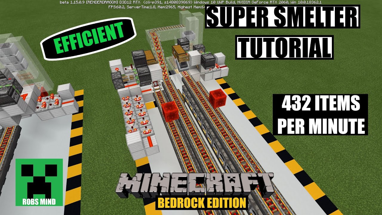 Super Smelter Tutorial Bedrock Edition