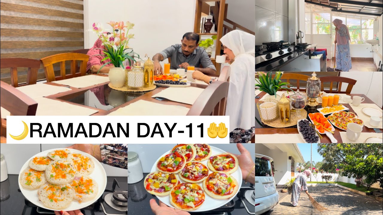 🌙RAMADAN- 11/IFTAR🤲/#Minipizza/ #Instantuthappam/ #Beefstew/#Healthydrink / #Easysnacks