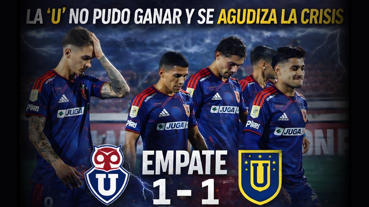 ¡La U no levanta! 😱 Empata 1-1 y sigue en crisis