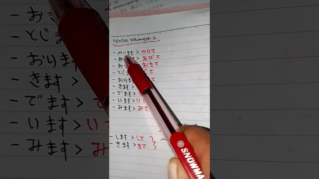 menjelaskan perubahan kata kerja