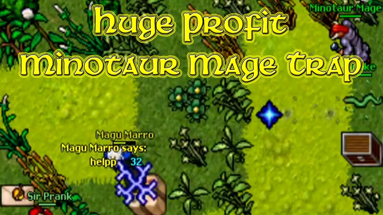 Minotaur Mage Trap Brought A Huge Profit! (Calmera 2007 - RL Tibia 7.92) Sir Prank