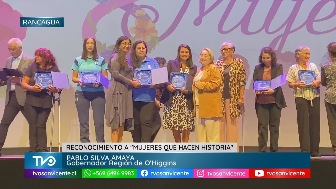 Gobierno Regional reconoce a “Mujeres que Hacen Historia” en la Región de O´Higgins