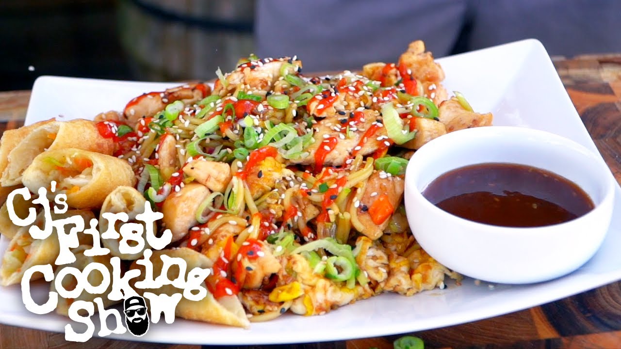 Quick and Easy Chicken Teriyaki Stir Fry Recipe | CJ's First Cooking Show | Blackstone Griddle