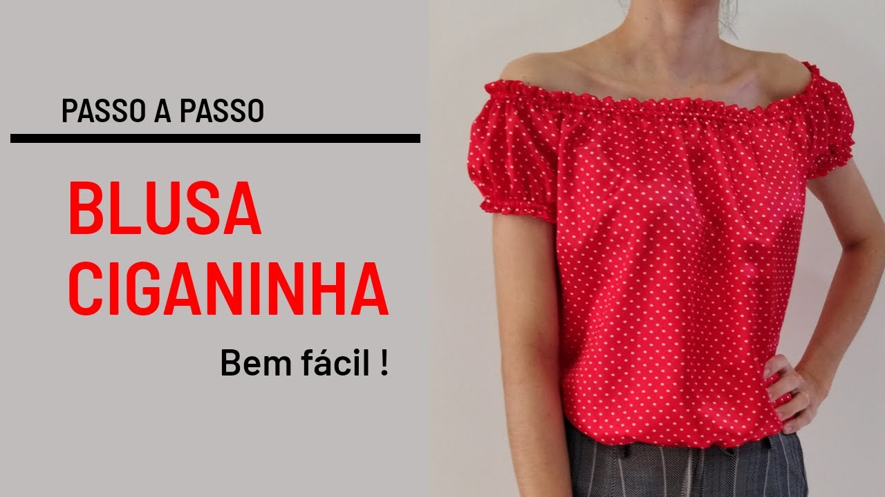 DIY - COMO FAZER UMA BLUSA CIGANINHA BEM FACIL │VIVIANE PRATES