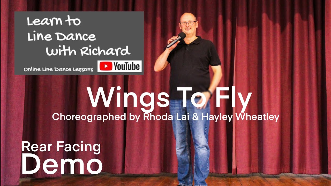 FREESTYLE / REAR FACING DEMO ABSOLUTE BEGINNER LINE DANCE - Wings To Fly