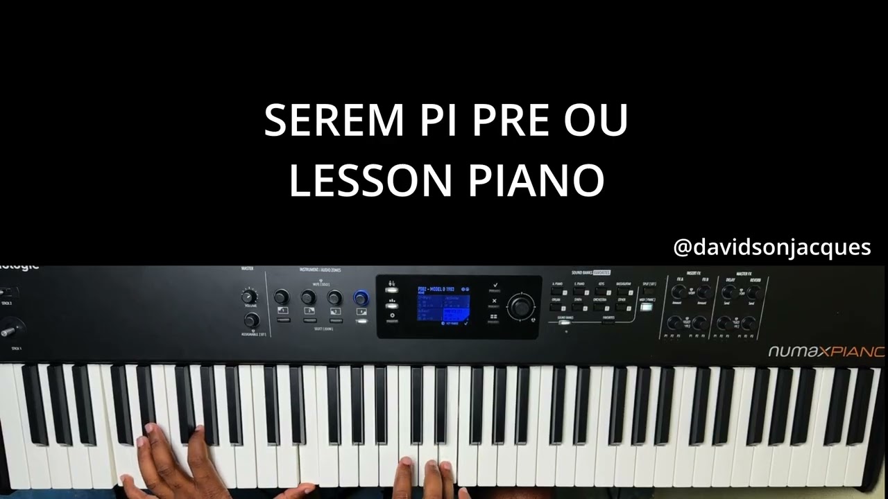 Vin aprann jwe serem pi pre ou sou piano a