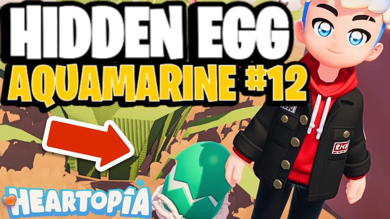 Hidden Aquamarine Egg Location + FAST Frost SHARKS | Winter Event (Egg #12) – Heartopia
