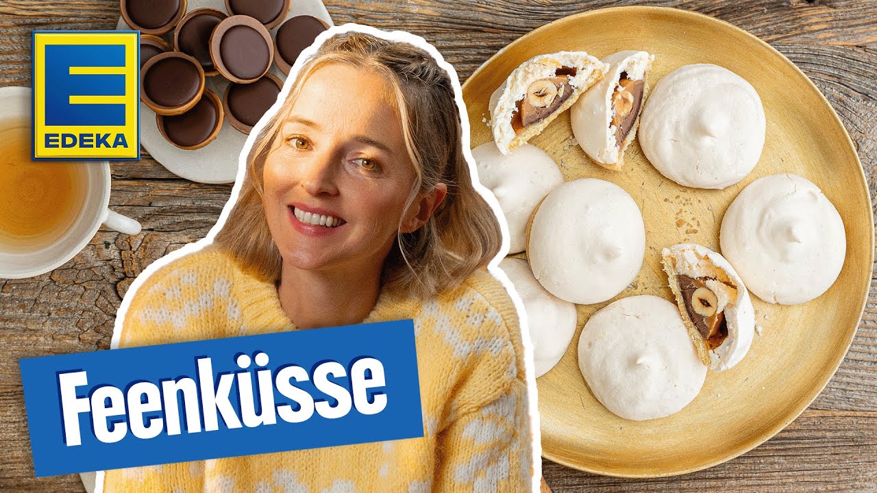 Feenküsse mit Schoko-Toffees | Einfaches Backrezept