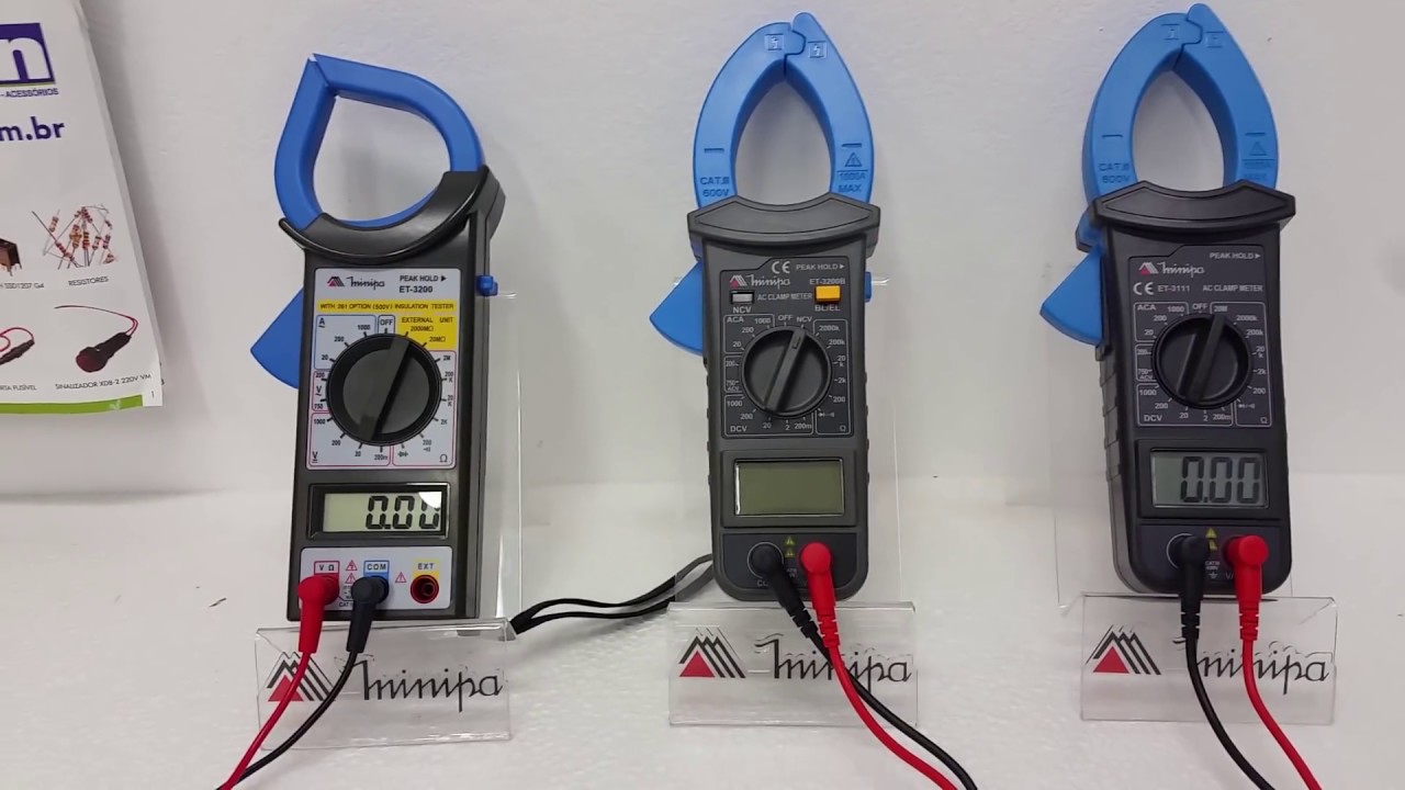 COMPARATIVO ALICATES ET 3200 VS ET 3200B VS ET 3111 MINIPA