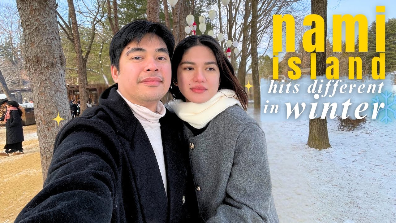 Nami Island hits different in Winter❄️| Day3 in South Korea