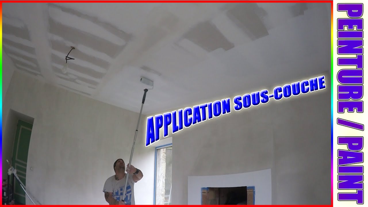 4/9 ➡PEINDRE UN PLAFOND Placo sous-couche impression opacifiante... conseils / PRIM'AIR ZOLPAN PAINT