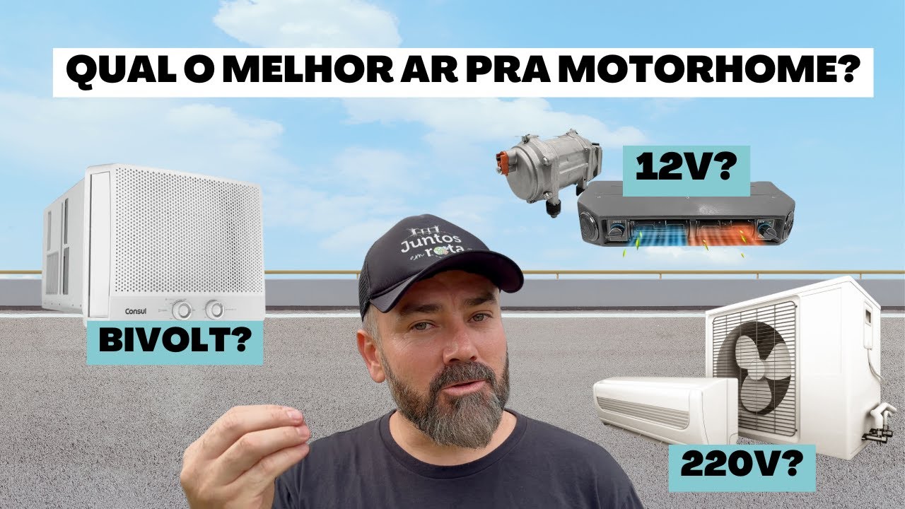 Qual o melhor ar condicionado para o MOTORHOME? TESTE de consumo de PICO de ENERGIA!