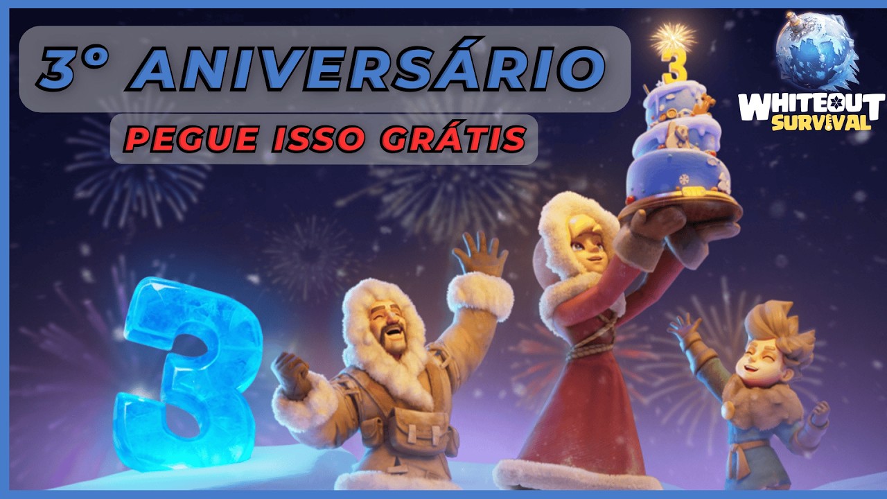 🎉 3º ANIVERSÁRIO: PEGUE ESSAS RECOMPENSAS GRÁTIS AGORA! | ❄️ Whiteout Survival