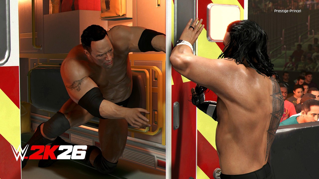 WWE 2K26 - The Rock Vs Roman Reigns I Ambulance Match I FULL GAMEPLAY (PS5)