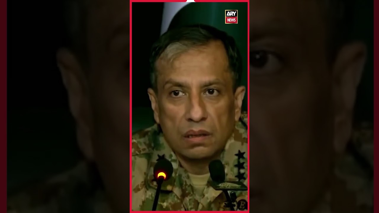 DG ISPR Ahmed Sharif's important statement #dgispr #pakistan #markaehaq #shorts #arynews