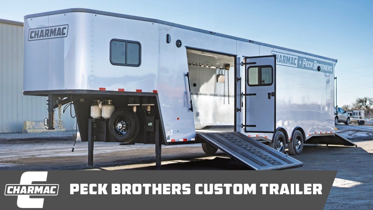 Peck Brothers Custom Gooseneck Walkthrough | Charmac 32' Gooseneck Tri-Sport Motorsport Trailer