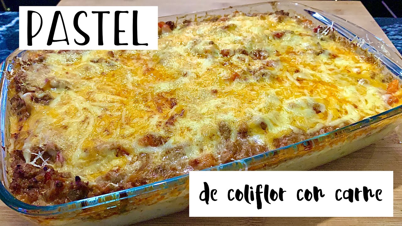 PASTEL DE  COLIFLOR Y CARNE  NUNCA LA HABÍA PROBADO     TAN DELICIOSO  🥦🧀🥩