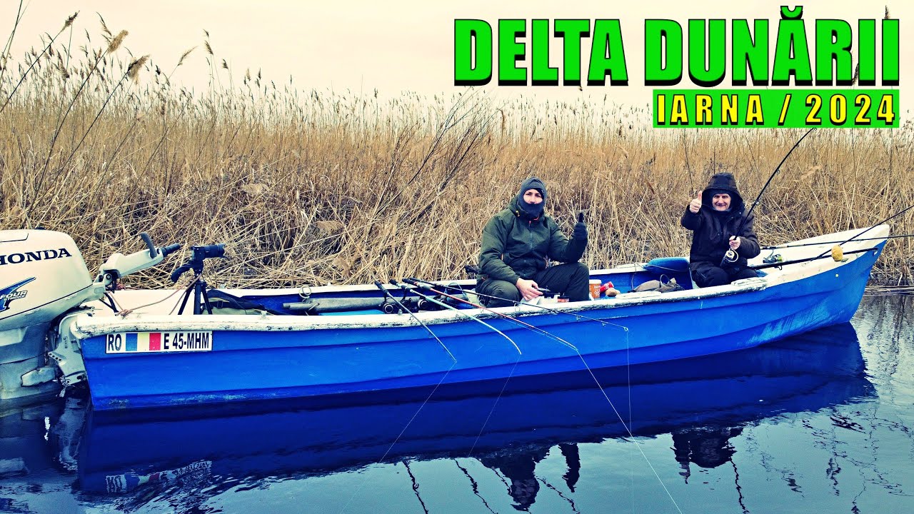 PESCUIT ÎN DELTA DUNĂRII PE CANALE IARNA CU TATA