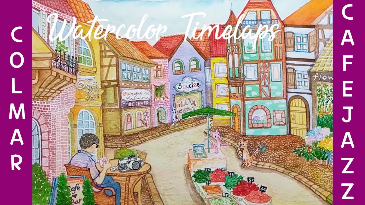 Colmar Medieval city cafe [74] Healing Art & Music