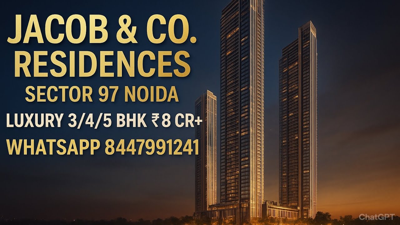 Jacob & Co. Residences Noida | Ultra Luxury 3/4/5 BHK ₹8 Cr+ | Sector 97 Noida Flats |