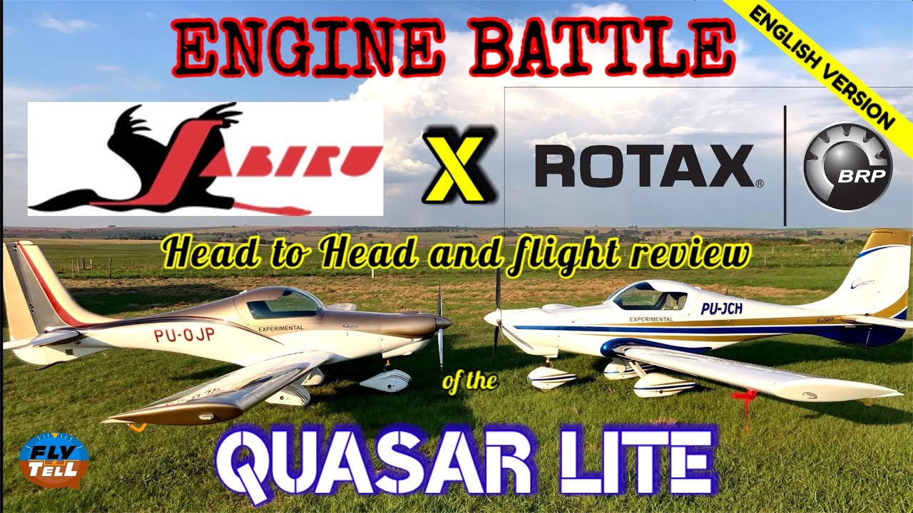 ROTAX против JABIRU — битва двигателей Quasar LITE — обзор полётов и h2h — АНГЛИЙСКАЯ ВЕРСИЯ