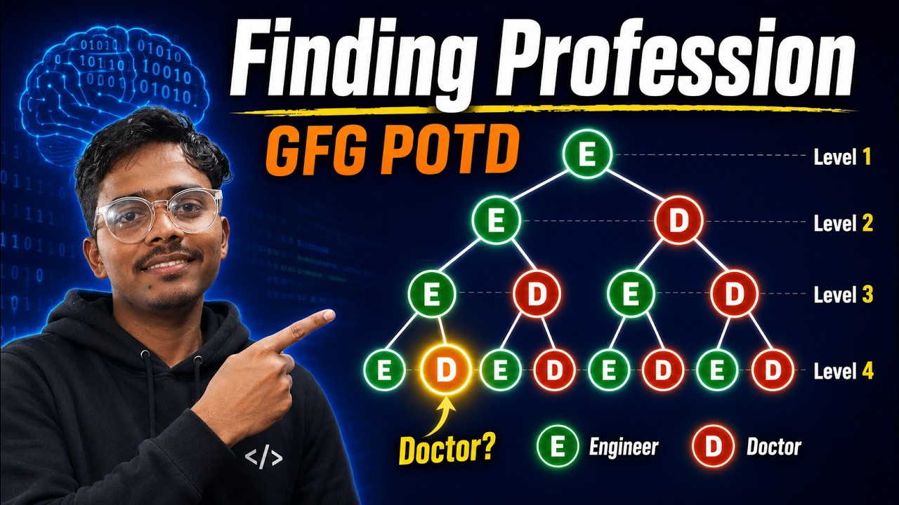 Finding Profession | GFG POTD | Binary Pattern Trick Explained | #geeksforgeeks
