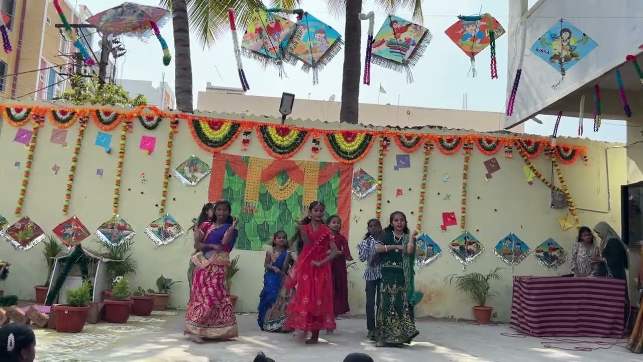 5th class dance performance Sankranthi celebration #like #subscribe #comment #school #dance 