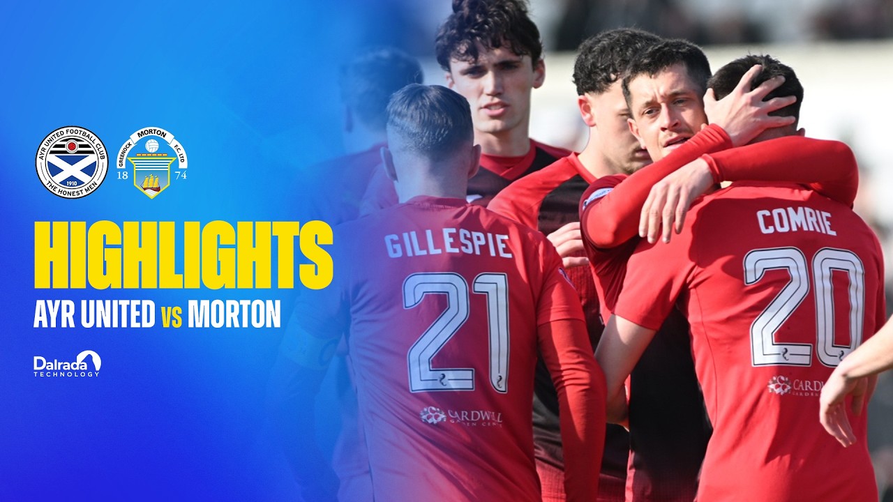Ayr United vs Greenock Morton | William Hill Championship | 21/03/26