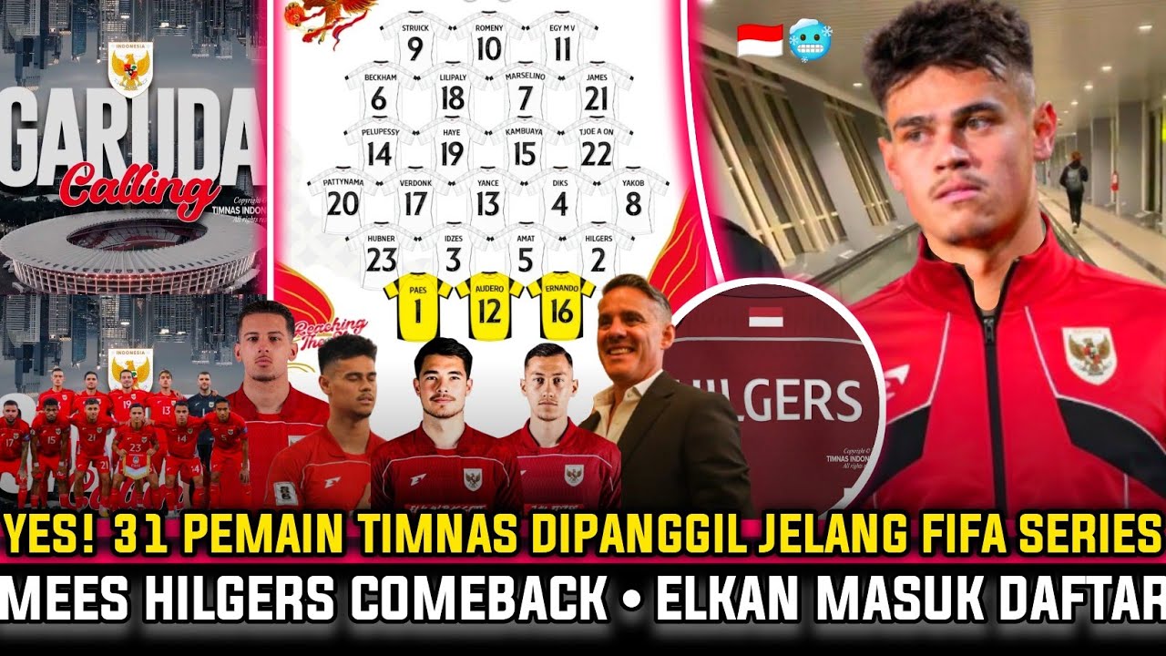 🔴 LANGSUNG 31 PEMAIN! RESMI Skuad Mewah HERDMAN Diumumkan jelang FIFA Series~Elkan Hilgers DIPANGGIL