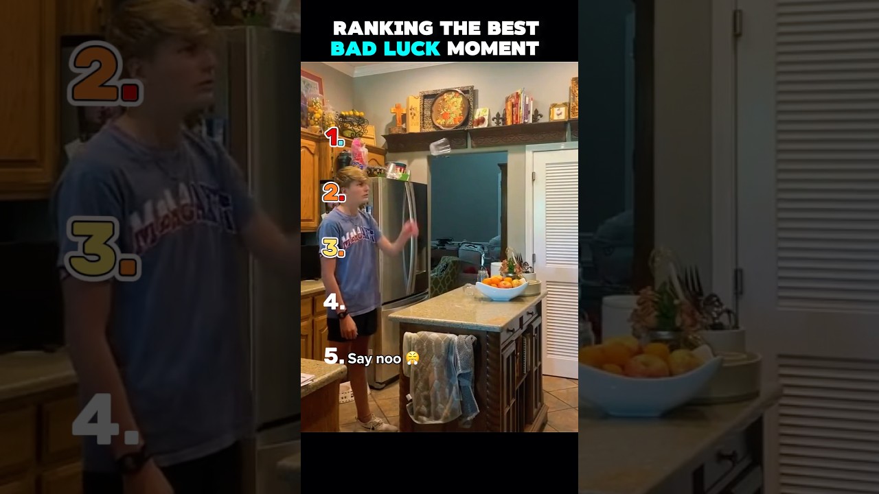 Ranking the best BAD LUCK moments 🎥😭 #viralshort #funny