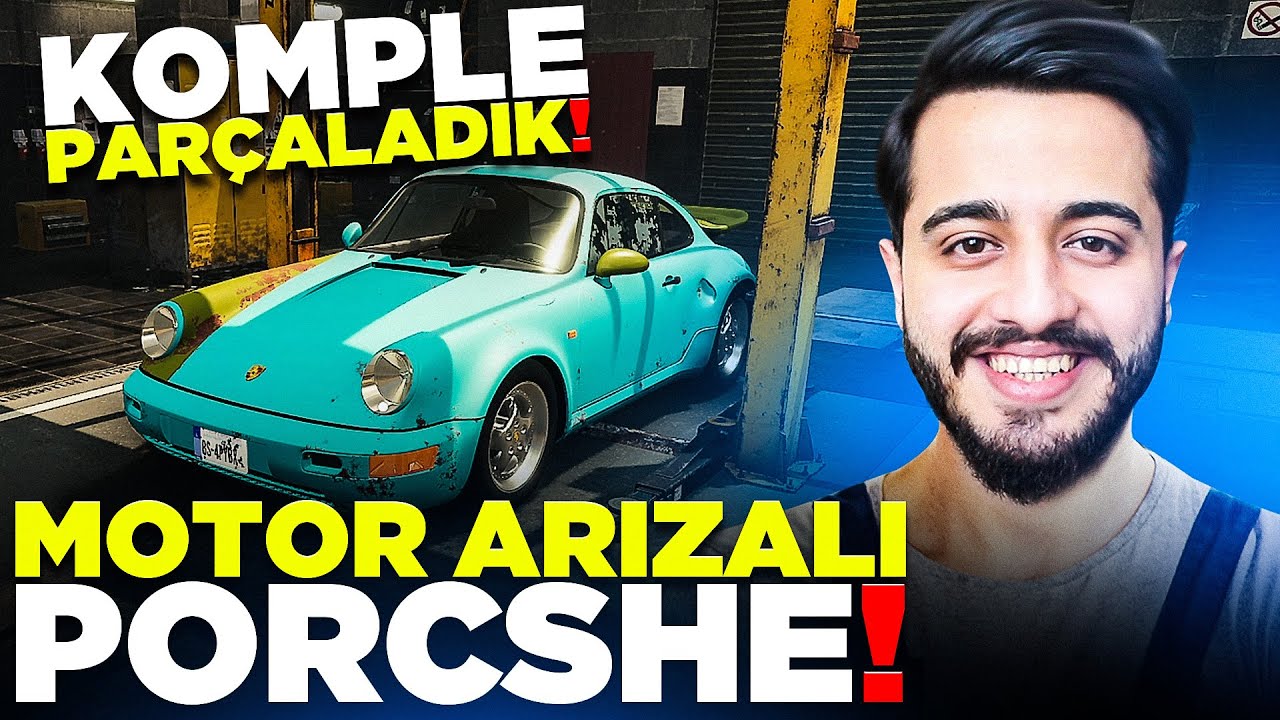 MOTOR ARIZALI PORSCSHE BİZİ BİTİRDİ! KOMPLE İNDİRDİK! Car Mechanic Simulatör #3