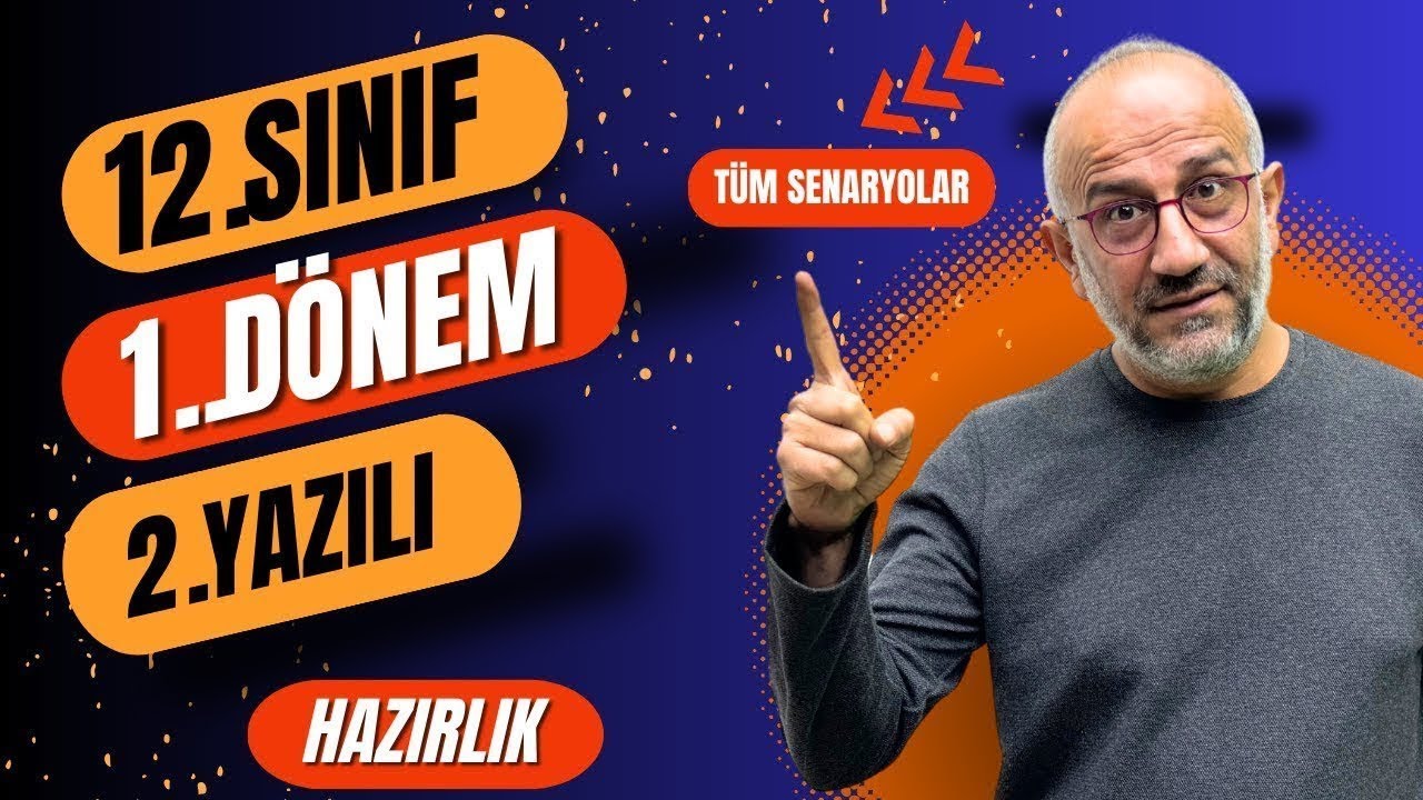 12.Sınıf Matematik 1.D&ouml;nem 2.Yazılı Hazırlık #yazılıvideolar