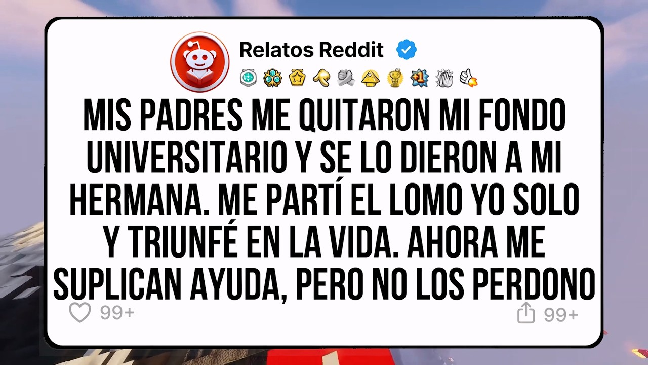 Mis padres me quitaron mi fondo universitario y se lo dieron a mi hermana. Trabaj&eacute; duro y luego...