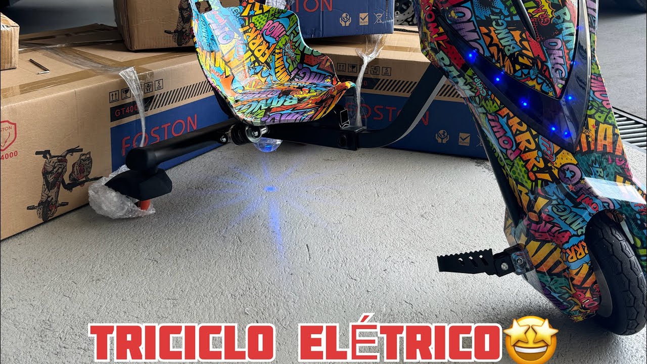 NOVO TRICICLO ELÉTRICO (SUPER LEGAL🤩)
