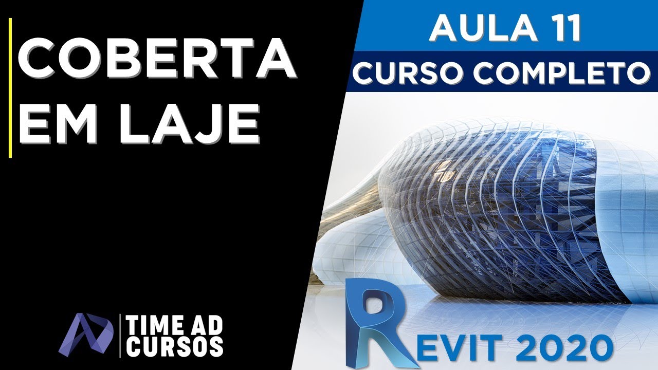 Aula 11 | Coberta em laje com comando piso + Importação de arquivo CAD | Revit 2020 Curso completo
