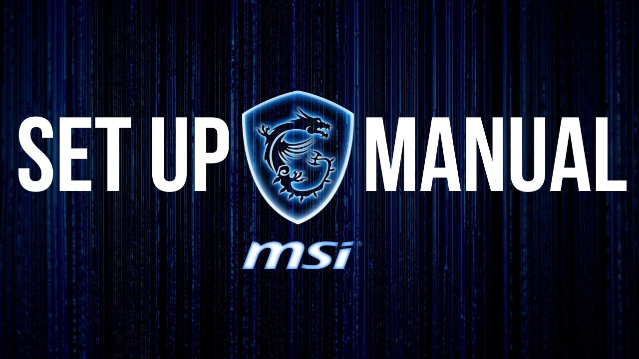 MSI Laptop SetUp Manual 2025 | Set Up Guide