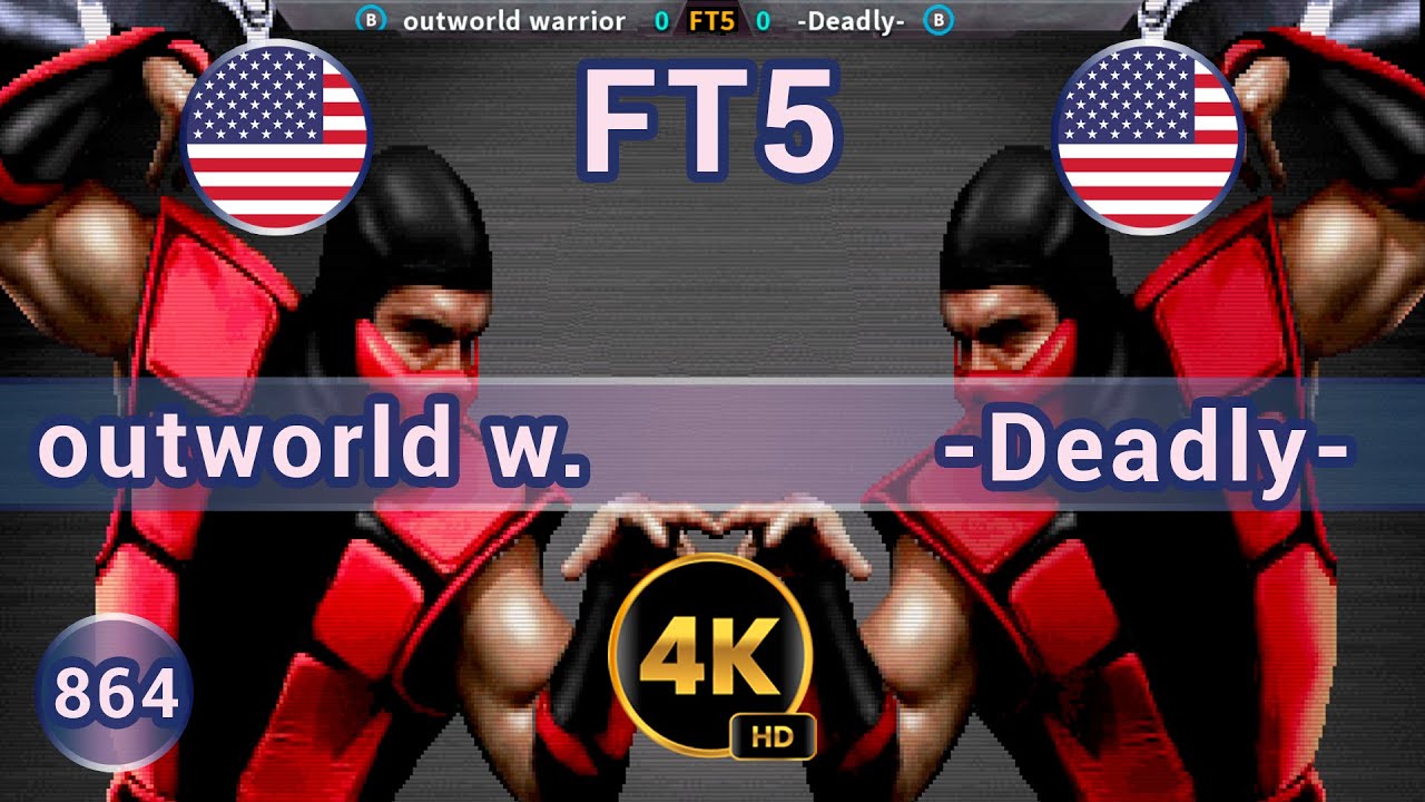 UMK3 - 🇺🇸 outworld warrior vs -Deadly- 🇺🇸 FT5 / 4K 60 FPS #umk3  #team99hits #t99h #fightcade