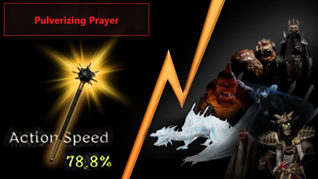 78% ACTION SPEED Pulverizing Prayer VS EVERY BOSS in Dark and Darker