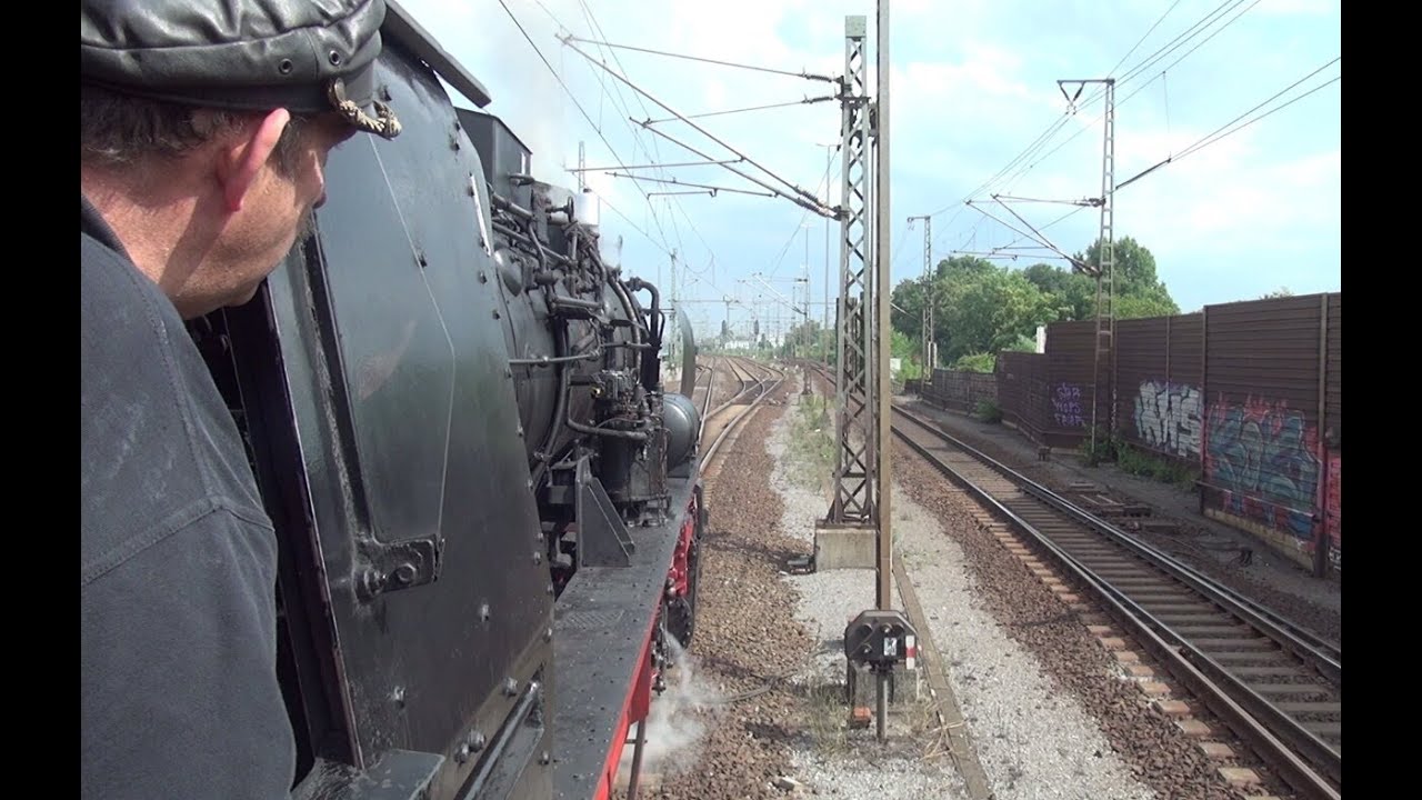 Mit Volldampf an Sieg u. Rhein entlang Führerstandsmitfahrt Siegen-Koblenz Dampflok 52 8134-Cab ride
