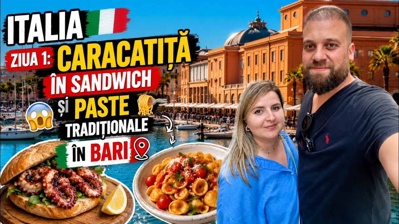 ITALIA Ziua 1: Caracatiță în Sandwich și Paste Tradiționale în BARI 🇮🇹
