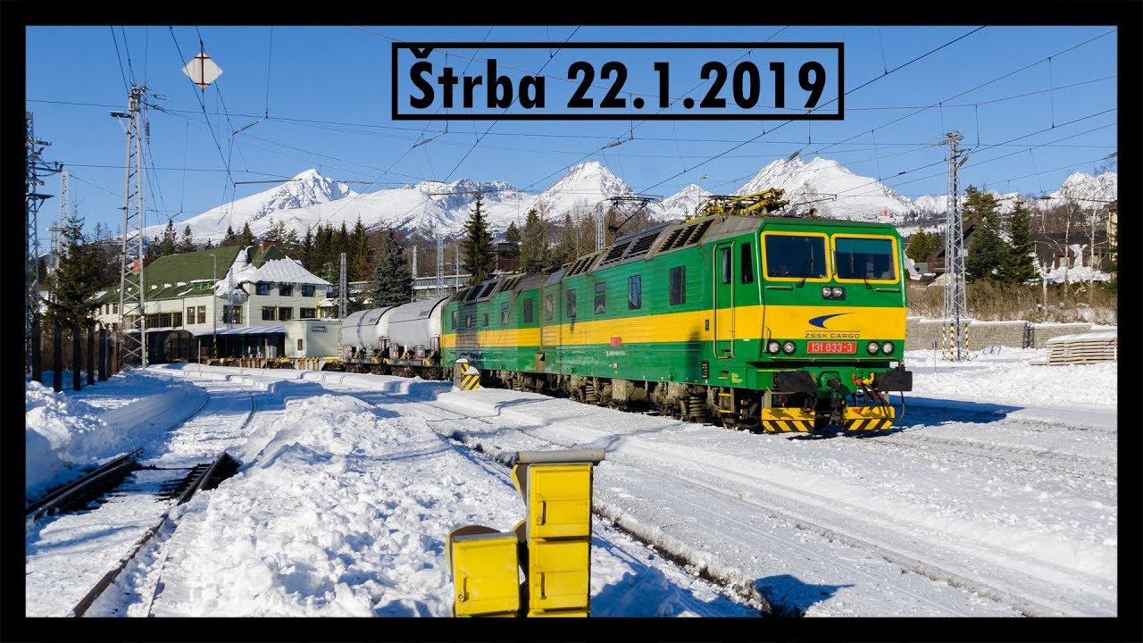 Vlaky Štrba 22.1.2019