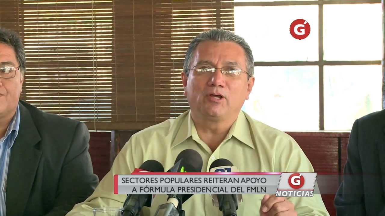 Sectores populares reiteran apoyo a f&oacute;rmula presidencial FMLN