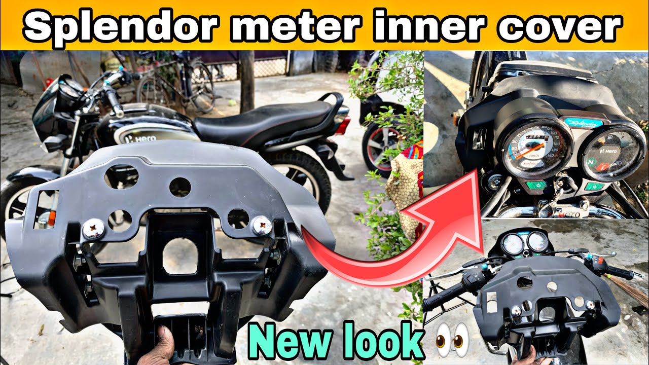 Splendor meter inner install | splendor modified speedometer #splendormodified #fsmodified #splendor