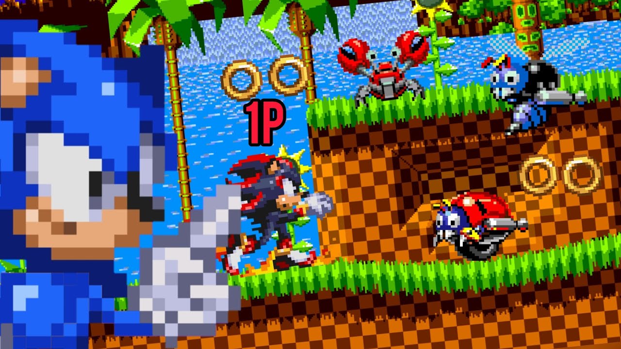 Juego Sonic 1 pero soy Shadow