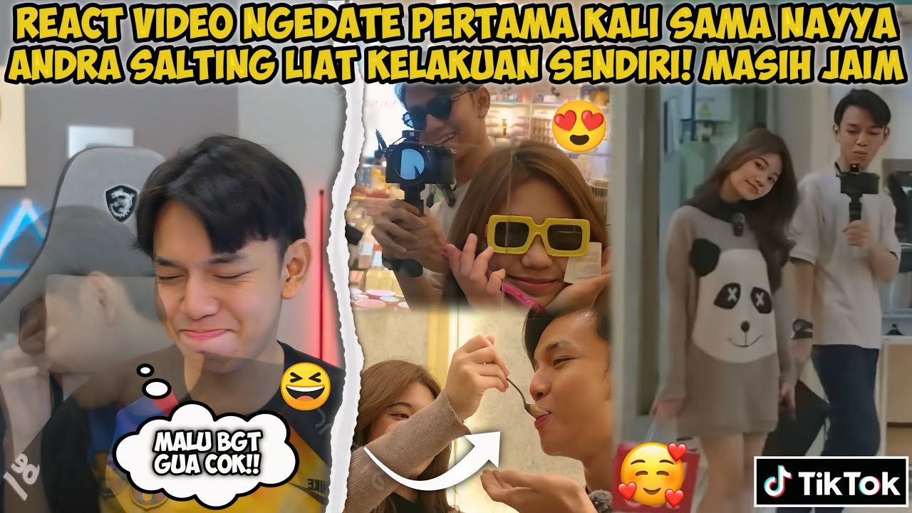 REAKSI LIAT VIDEO VLOG NGEDATE PERTAMA KALI SAMA NAYYA!! ANDRA SALTING LIAT KELAKUAN SENDIRI!🤣