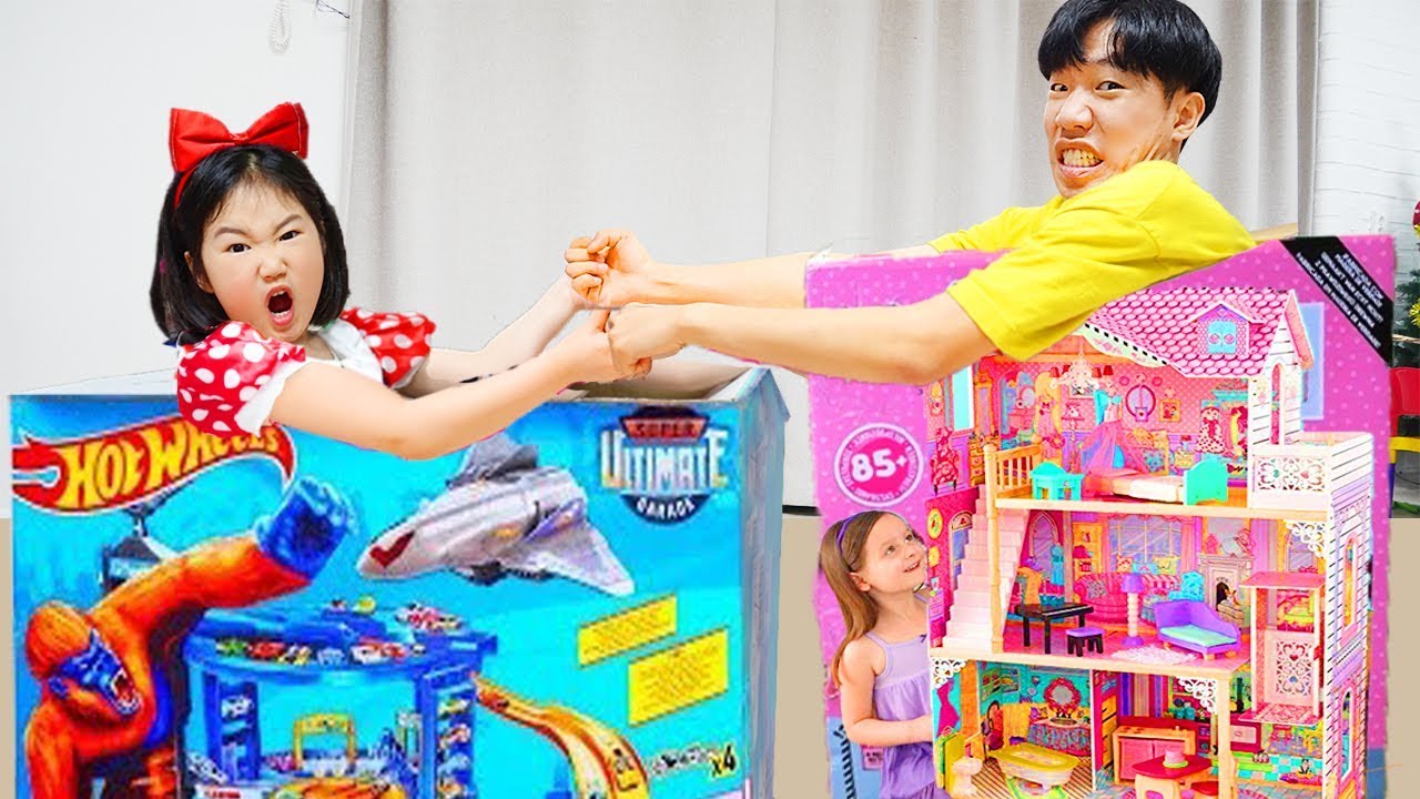 보람이와 또치의 핫휠 인형의집 장난감 놀이 Hot Wheels and Dollhouse Toys