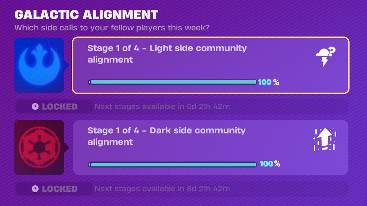 How to Complete Light & Dark Side Community Alignment in Fortnite