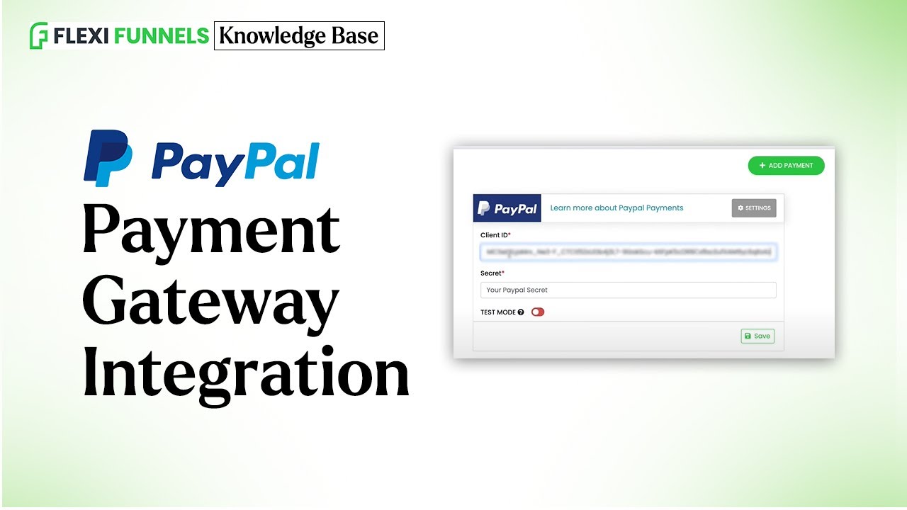 Paypal Payment Gateway | FlexiFunnels